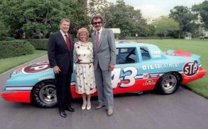 Richard and Lynda Petty with President Ronald Regan (1984)
