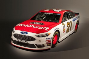 2016 Ford Fusion Wood Brothers NASCAR race car (photo - Ford Motor Company)